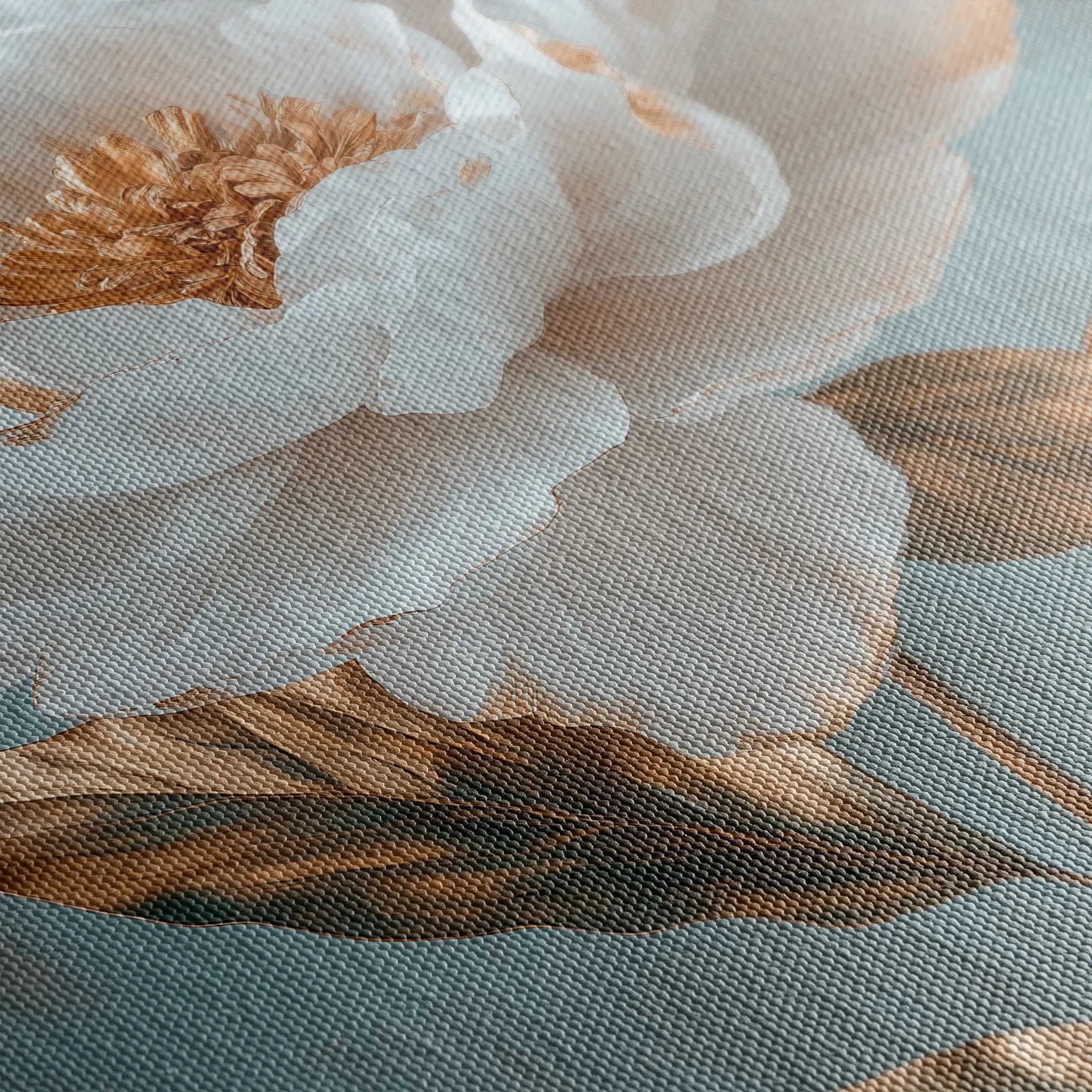 Floral 1488 Canvas Art 18" x 24" / 45 x 60 cm / Black