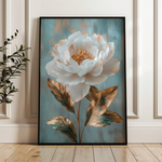 Floral 1488 Canvas Art 60 x 40 cm / Black