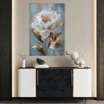 Floral 1488 Canvas Art 60 x 40 cm / Black