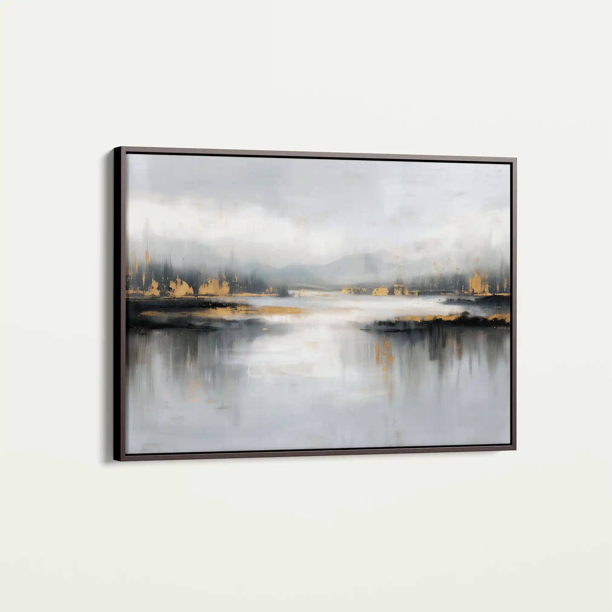 Abstract 1489 Canvas Art 60 x 40 cm / Black