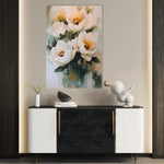 Floral 1489 Canvas Art 60 x 40 cm / Black