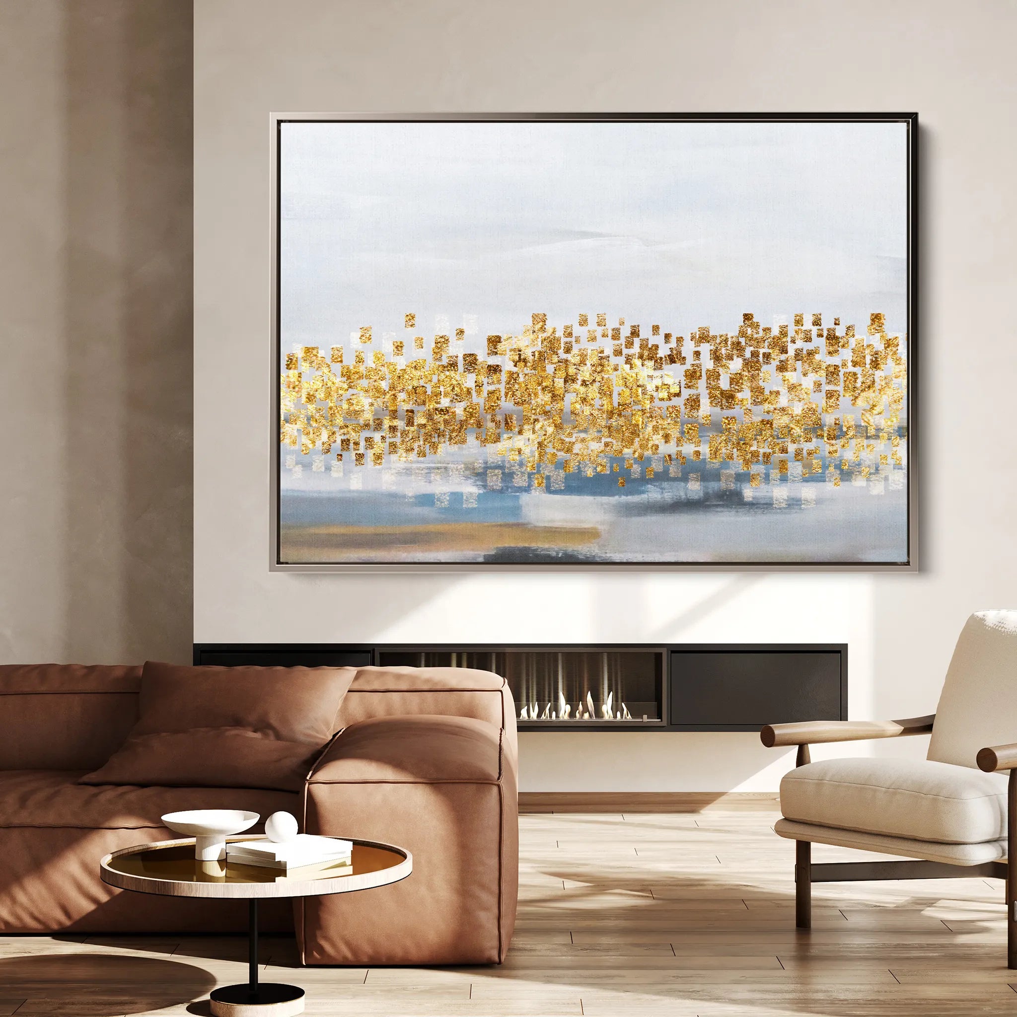 Abstract 149 Canvas Art 18" x 24" / 45 x 60 cm / Black