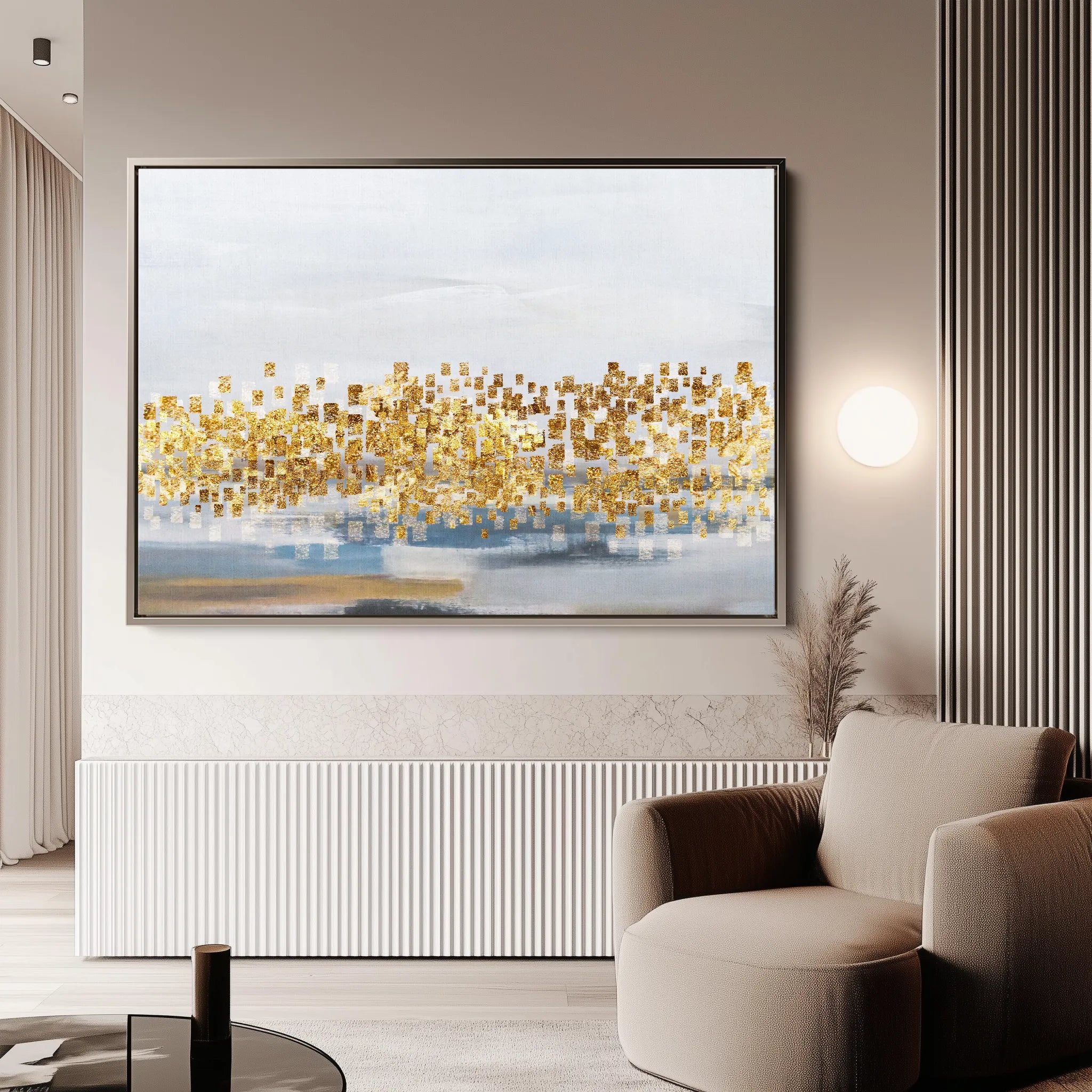 Abstract 149 Canvas Art 18" x 24" / 45 x 60 cm / Black