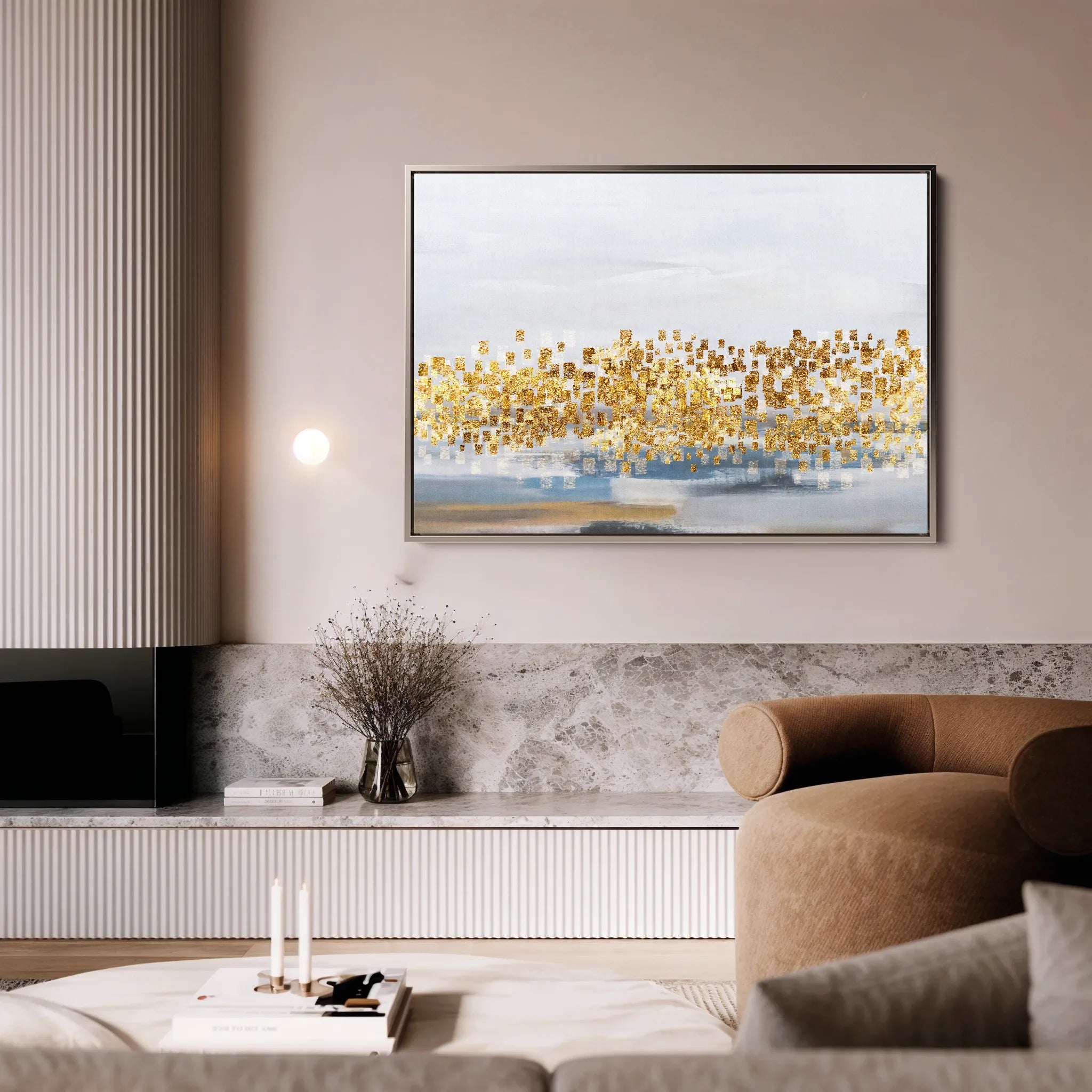 Abstract 149 Canvas Art 18" x 24" / 45 x 60 cm / Black