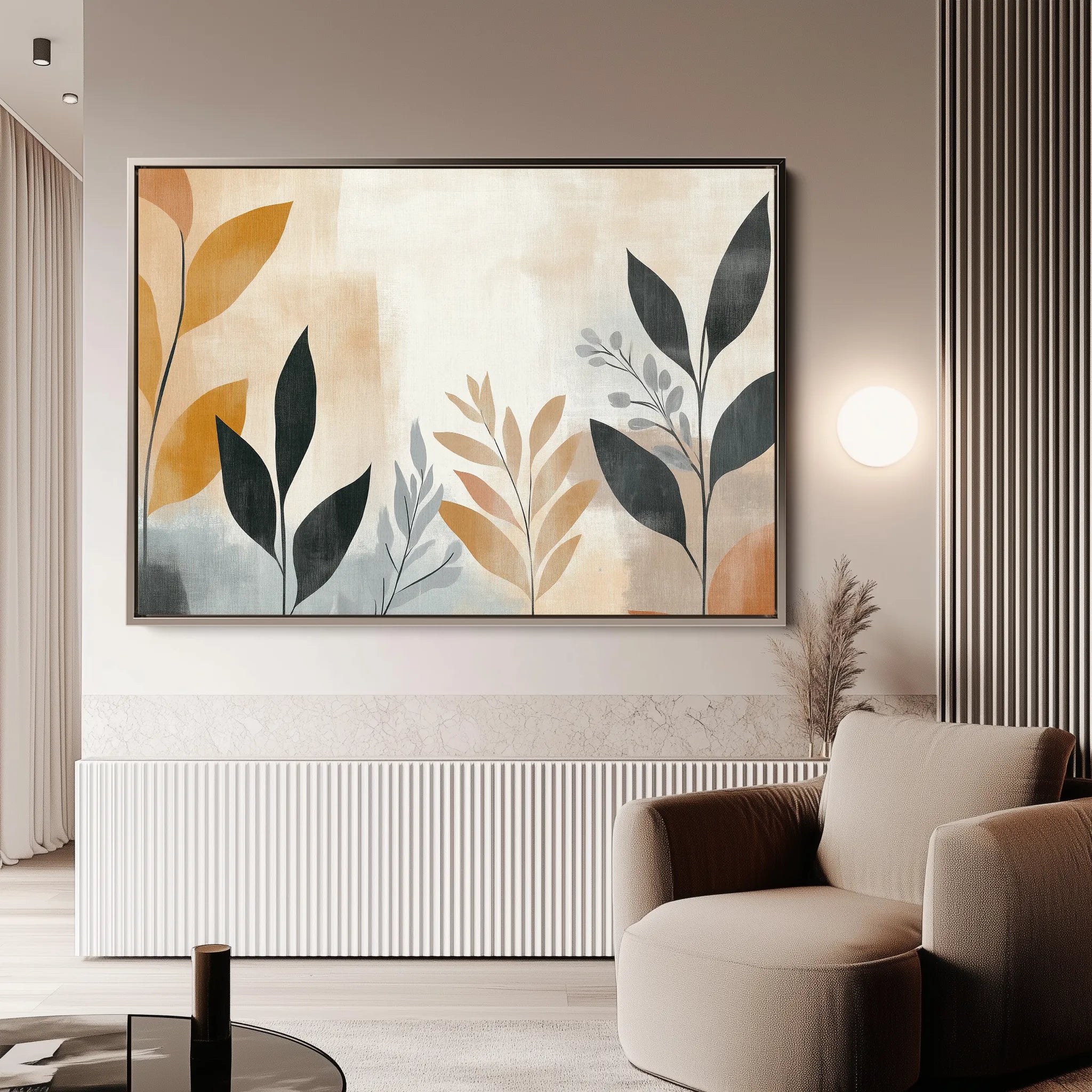 Boho 149 Canvas Art 18" x 24" / 45 x 60 cm / Black