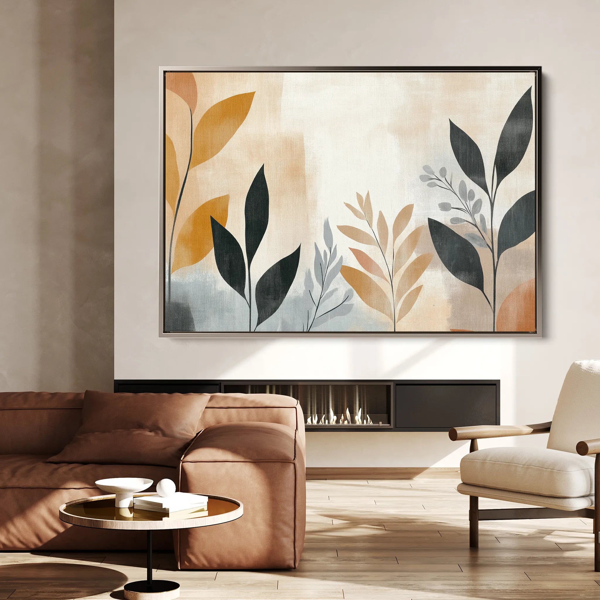 Boho 149 Canvas Art 18" x 24" / 45 x 60 cm / Black