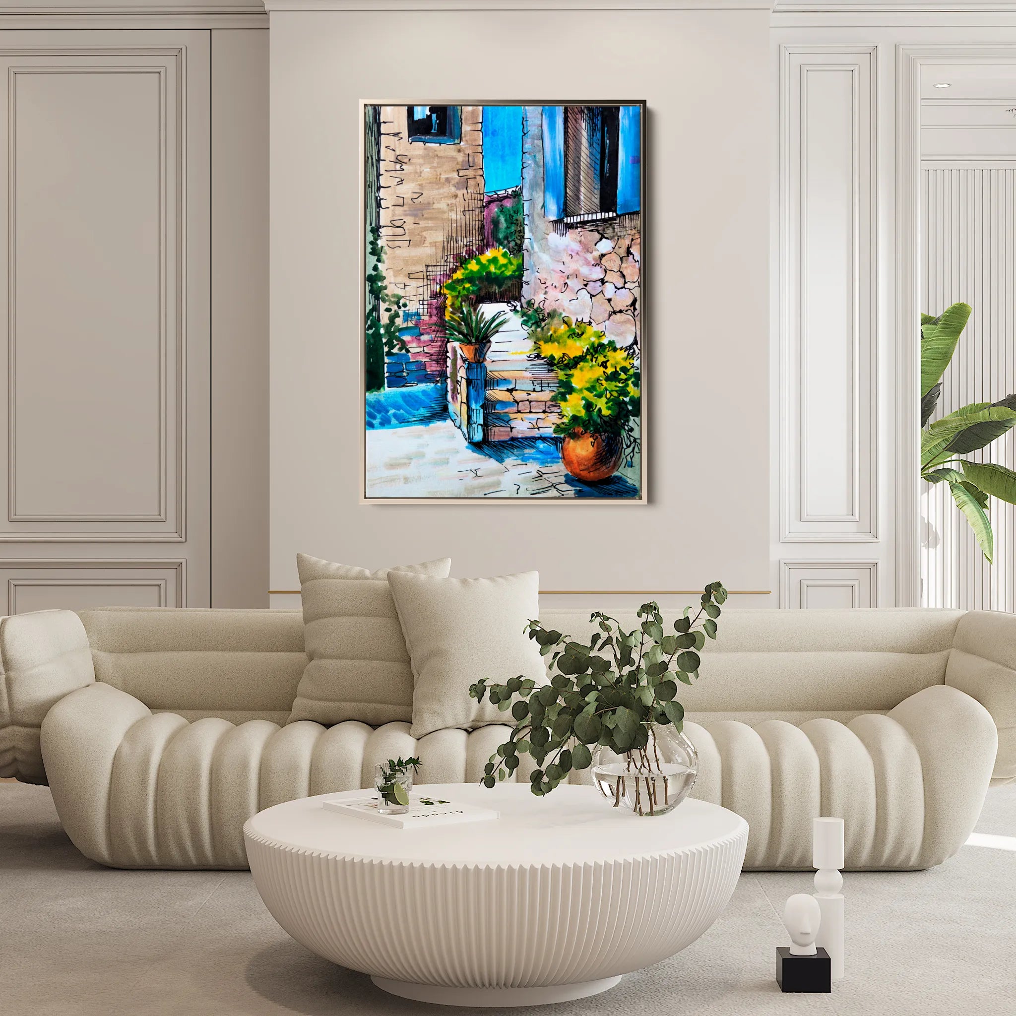 Landscape 149 Canvas Art 18" x 24" / 45 x 60 cm / Black