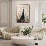 Portrait 149 Canvas Art 18" x 24" / 45 x 60 cm / Black