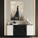 Portrait 149 Canvas Art 18" x 24" / 45 x 60 cm / Black