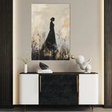 Portrait 149 Canvas Art 18" x 24" / 45 x 60 cm / Black