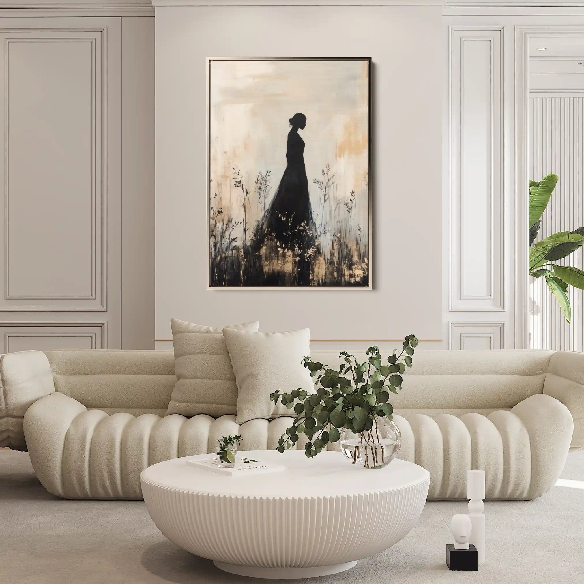 Portrait 149 Canvas Art 60 x 40 cm / Black