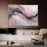 Abstract 1490 Canvas Art 60 x 40 cm / Black