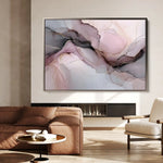 Abstract 1490 Canvas Art 60 x 40 cm / Black