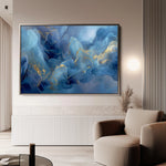 Abstract 1491 Canvas Art 18" x 24" / 45 x 60 cm / Black