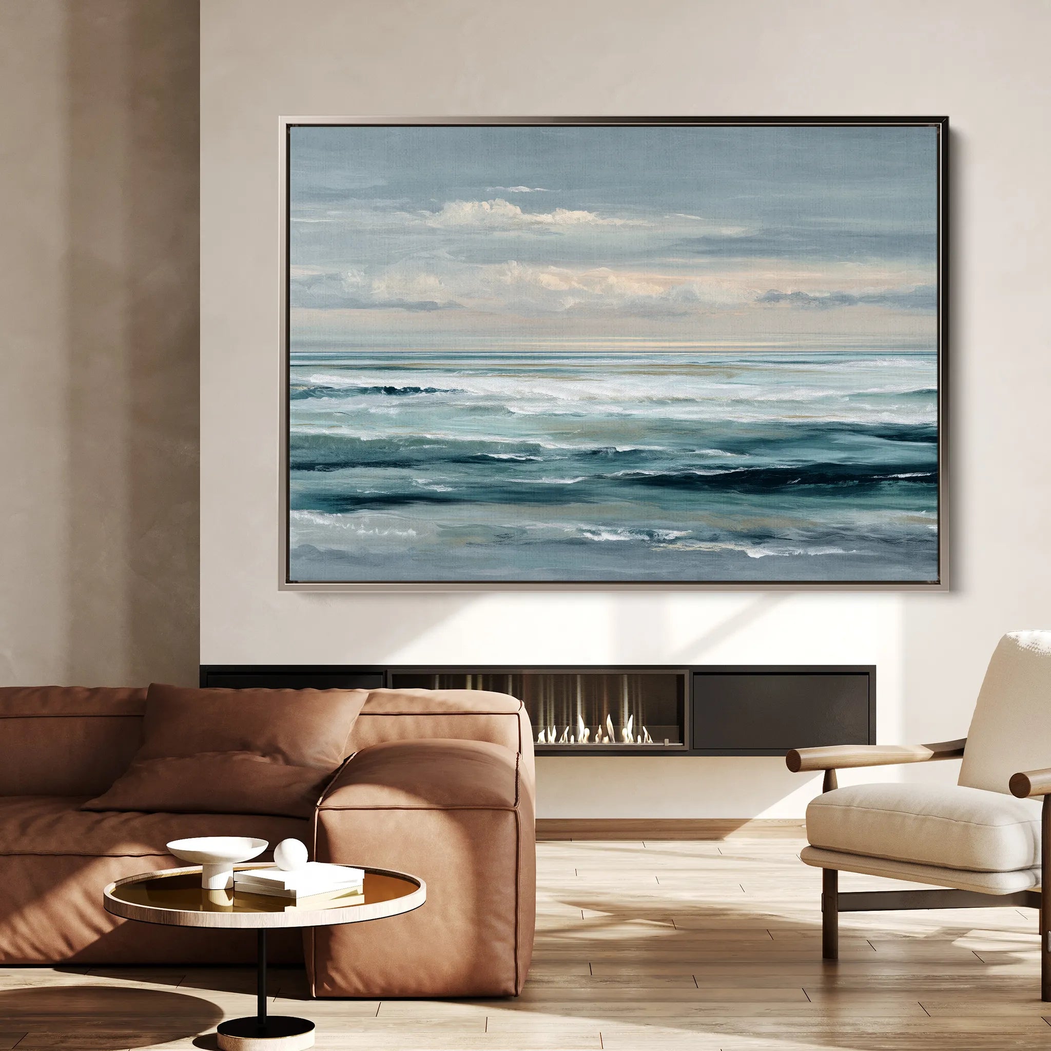 Abstract 1492 Canvas Art 18" x 24" / 45 x 60 cm / Black