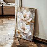 Floral 1492 Canvas Art 60 x 40 cm / Black