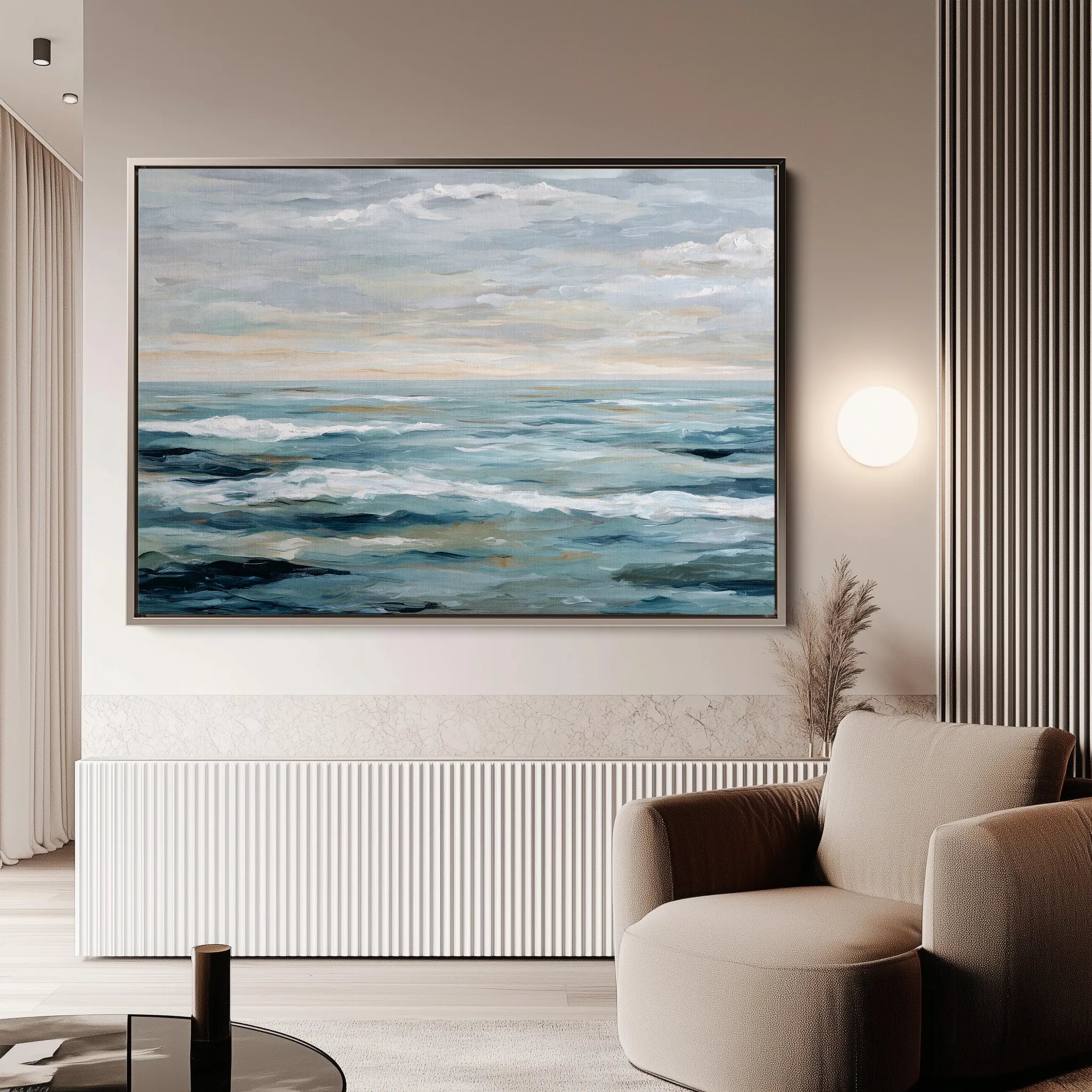 Abstract 1493 Canvas Art 18" x 24" / 45 x 60 cm / Black