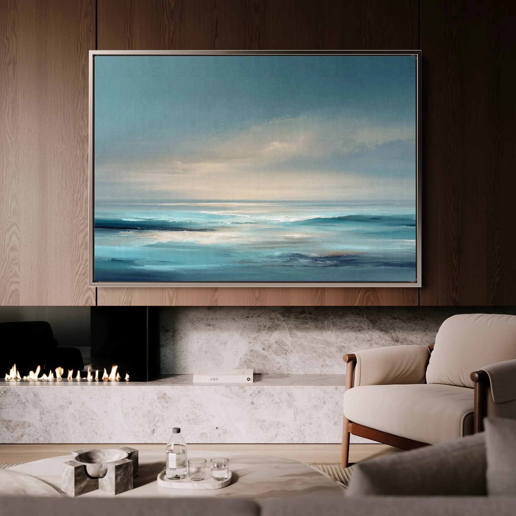 Abstract 1494 Canvas Art 18" x 24" / 45 x 60 cm / Black