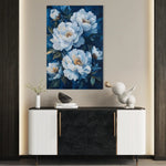 Floral 1494 Canvas Art 60 x 40 cm / Black