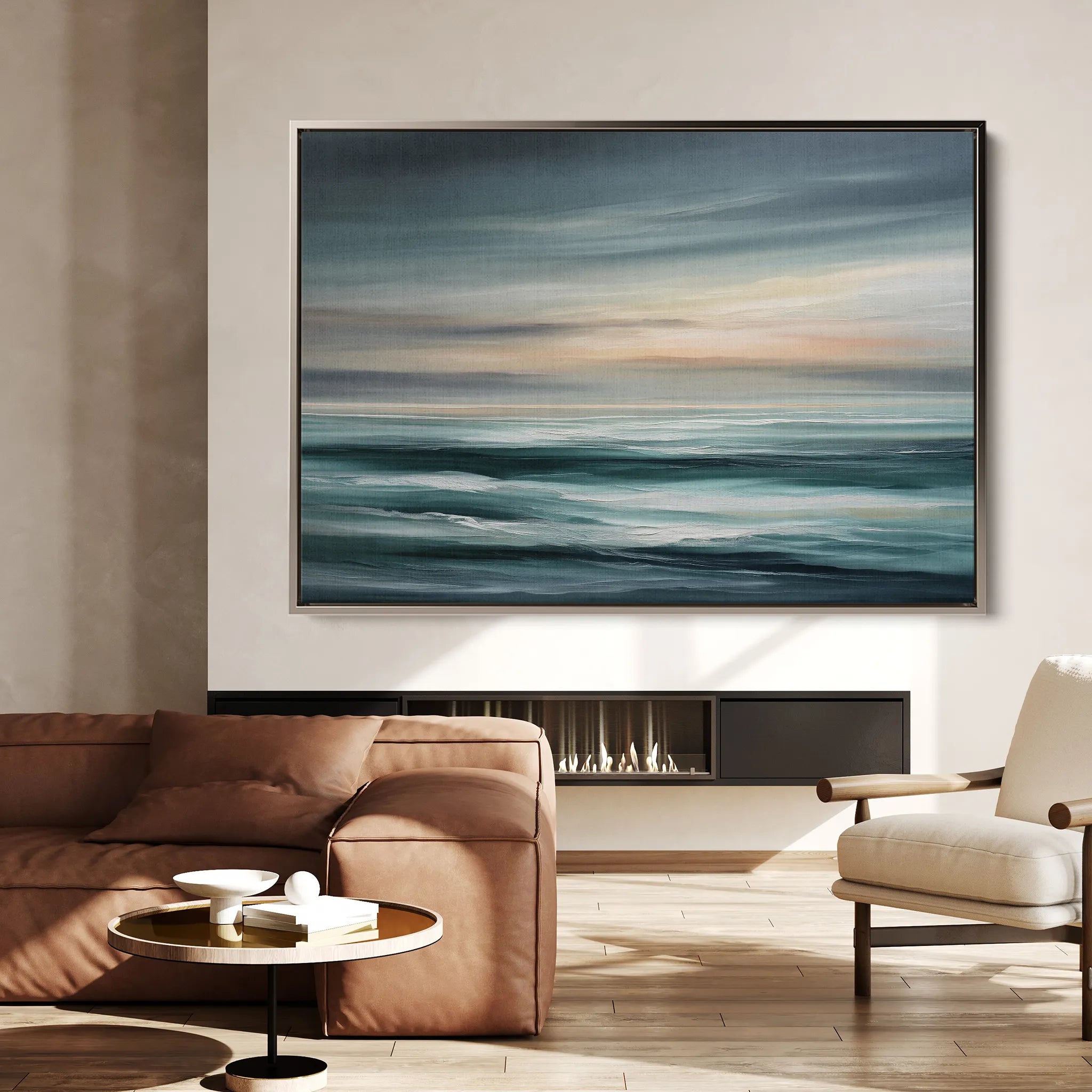 Abstract 1495 Canvas Art 18" x 24" / 45 x 60 cm / Black