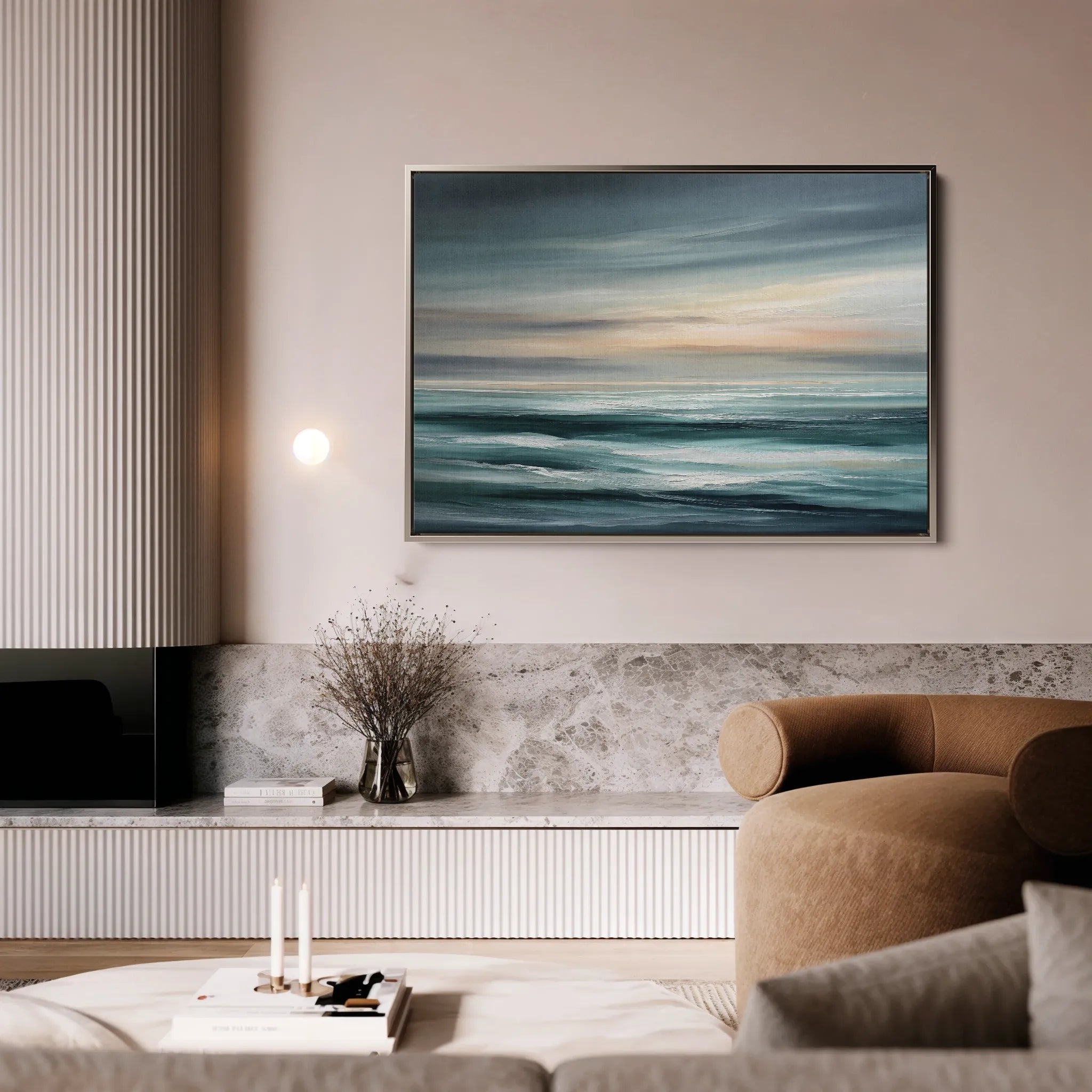 Abstract 1495 Canvas Art 18" x 24" / 45 x 60 cm / Black