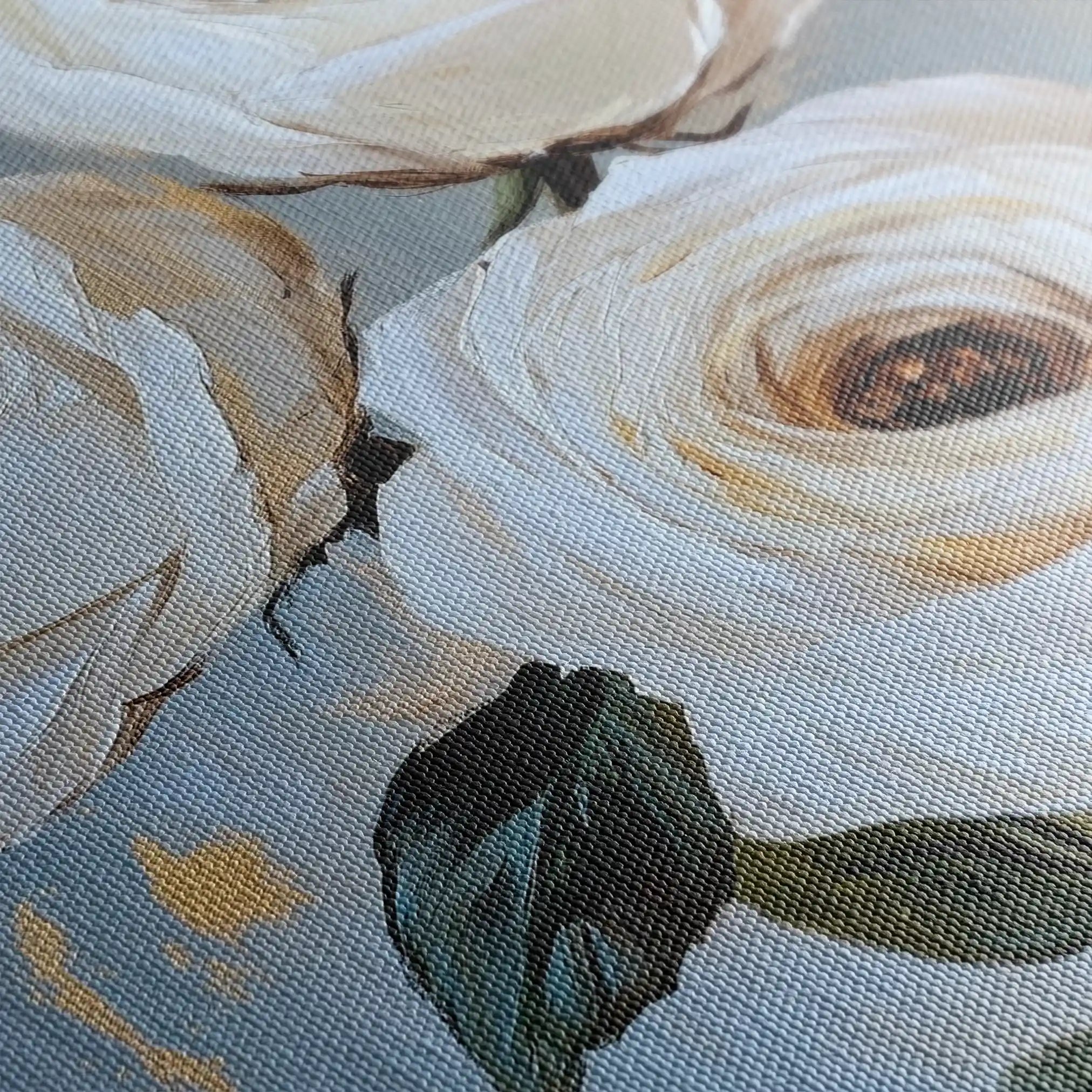 Floral 1495 Canvas Art 60 x 40 cm / Black