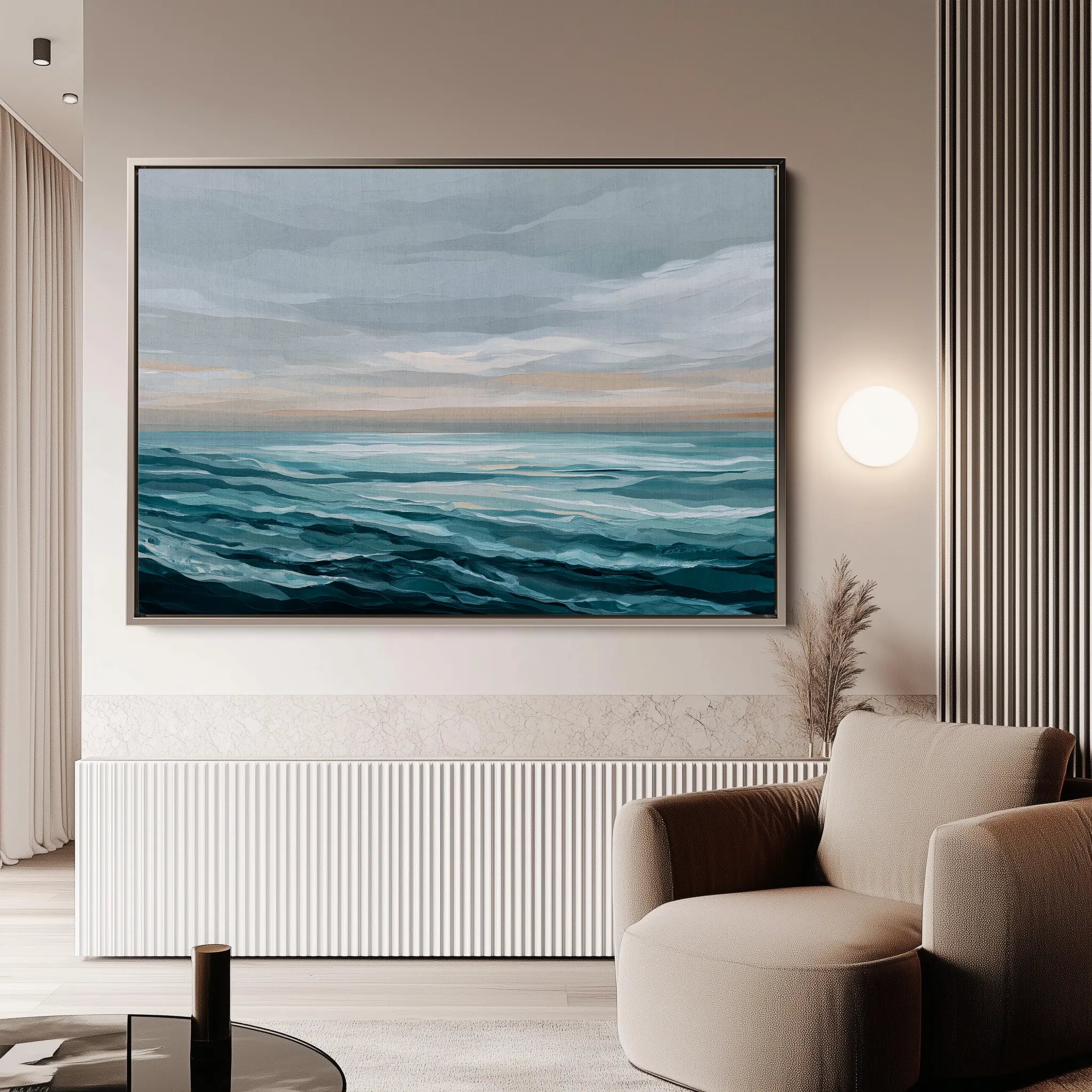 Abstract 1496 Canvas Art 18" x 24" / 45 x 60 cm / Black