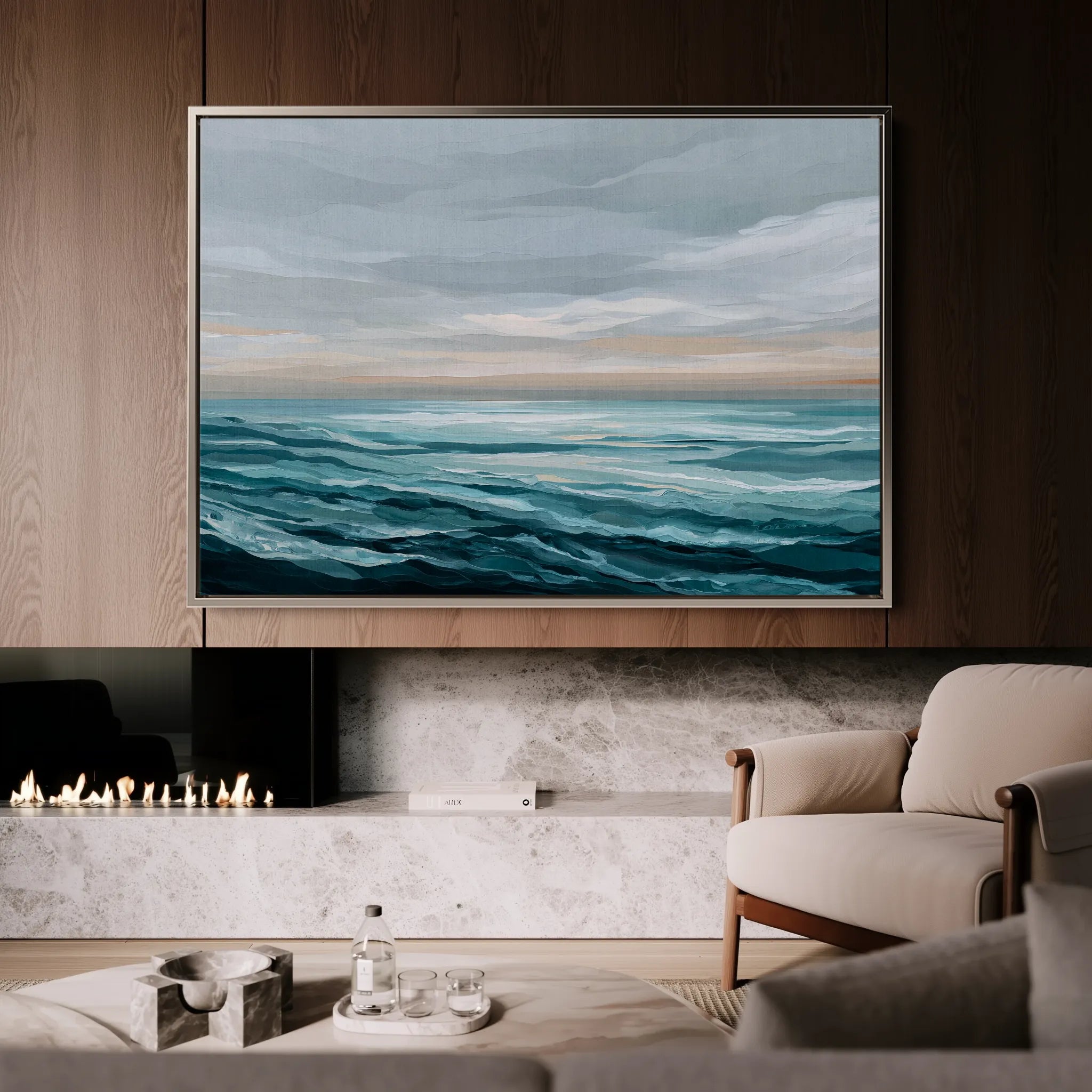 Abstract 1496 Canvas Art 18" x 24" / 45 x 60 cm / Black