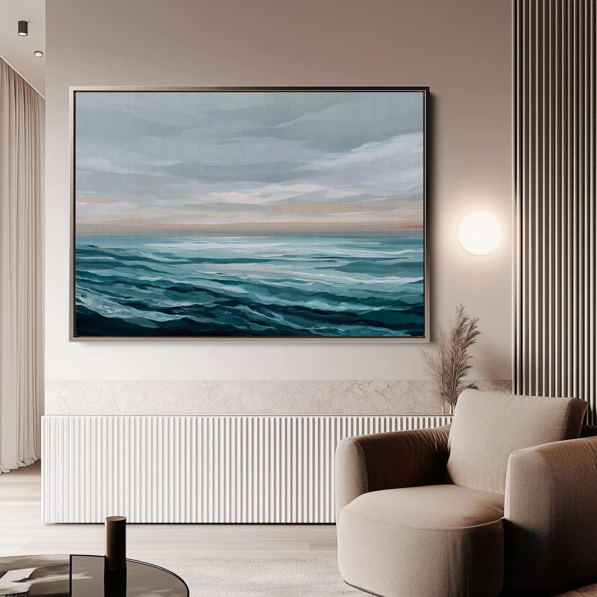 Abstract 1496 Canvas Art 60 x 40 cm / Black