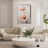 Floral 1498 Canvas Art 18" x 24" / 45 x 60 cm / Black