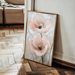 Floral 1498 Canvas Art 18" x 24" / 45 x 60 cm / Black