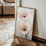 Floral 1498 Canvas Art 18" x 24" / 45 x 60 cm / Black