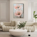 Floral 1498 Canvas Art 60 x 40 cm / Black