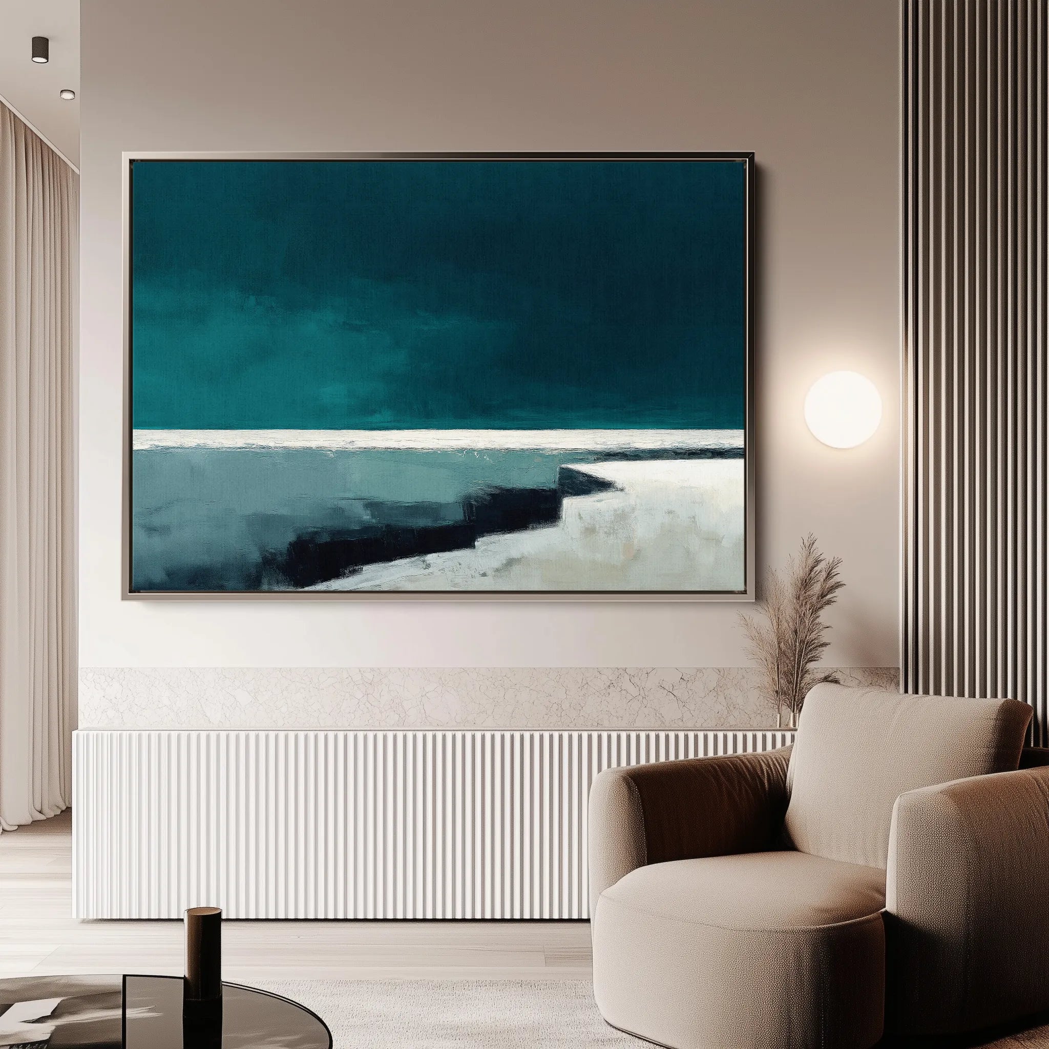 Abstract 1499 Canvas Art 18" x 24" / 45 x 60 cm / Black