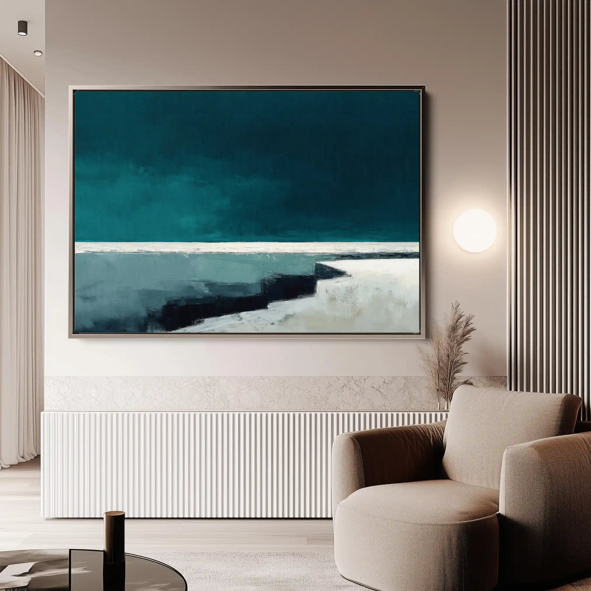Abstract 1499 Canvas Art 60 x 40 cm / Black