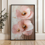 Floral 1499 Canvas Art 18" x 24" / 45 x 60 cm / Black