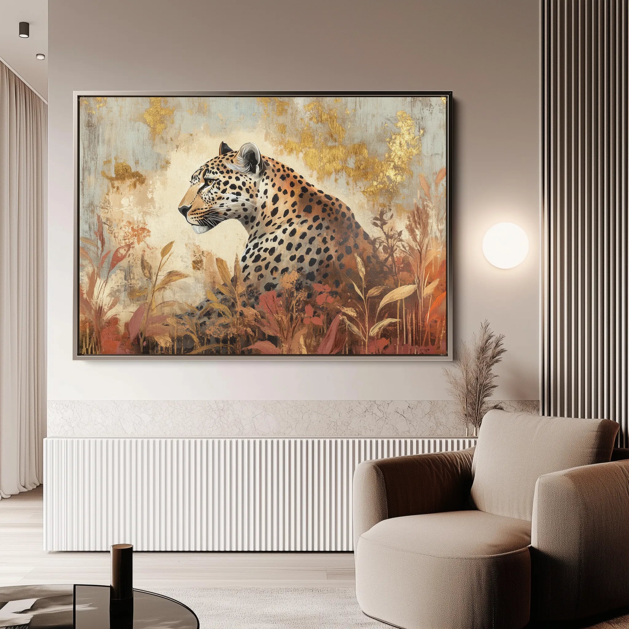 Animals 150 Canvas Art 18" x 24" / 45 x 60 cm / Black