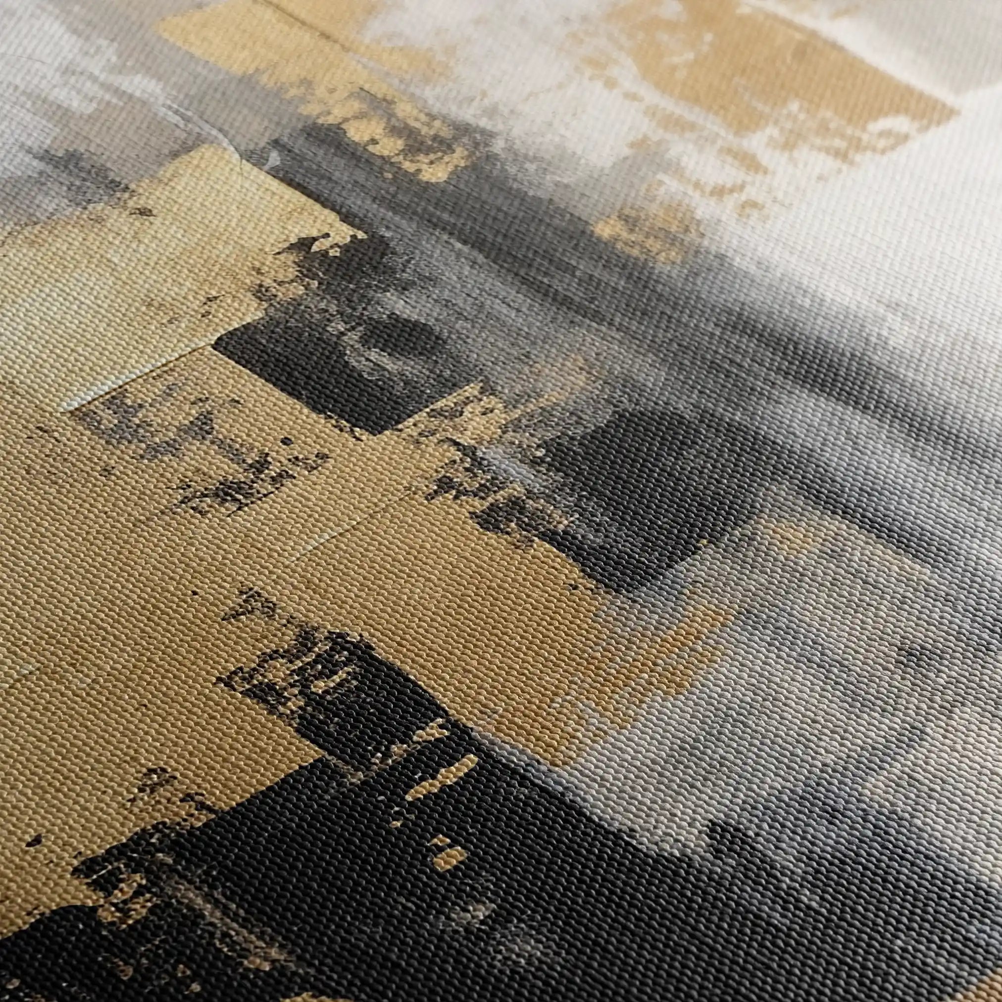 Abstract 150 Canvas Art 60 x 40 cm / Black