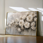 Floral 150 Canvas Art 60 x 40 cm / Black
