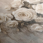 Floral 150 Canvas Art 60 x 40 cm / Black