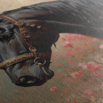 Horses 150 Canvas Art 18" x 24" / 45 x 60 cm / Black