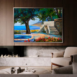 Landscape 150 Canvas Art 18" x 24" / 45 x 60 cm / Black