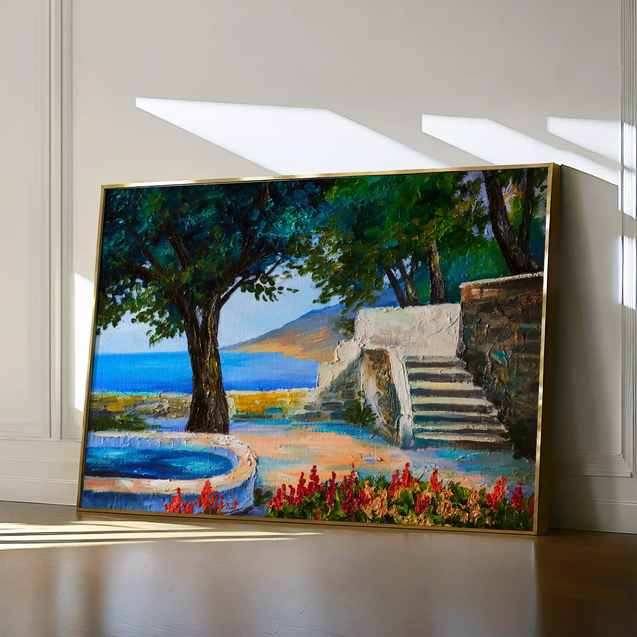 Landscape 150 Canvas Art 60 x 40 cm / Black