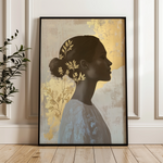 Portrait 150 Canvas Art 18" x 24" / 45 x 60 cm / Black