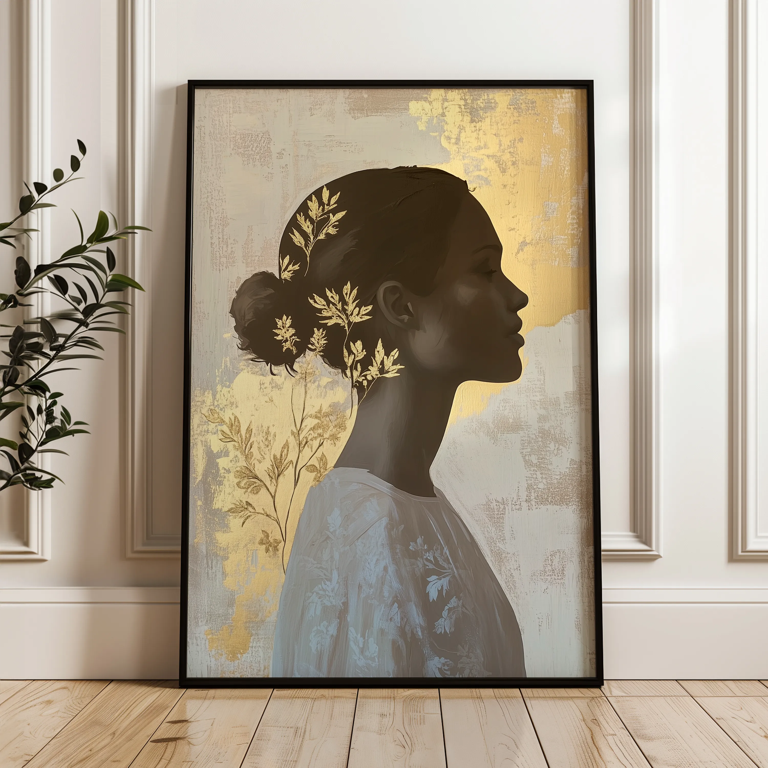 Portrait 150 Canvas Art 18" x 24" / 45 x 60 cm / Black