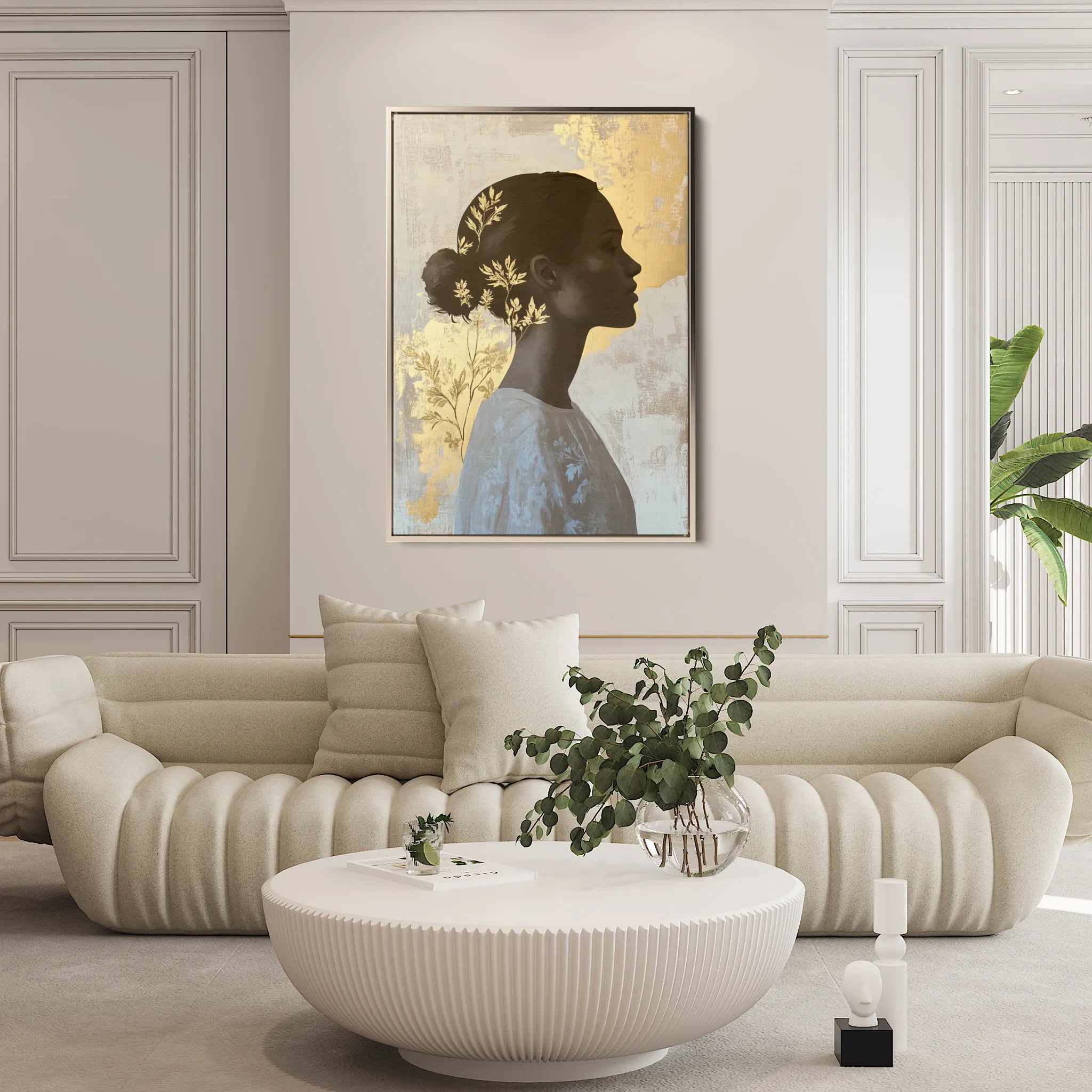 Portrait 150 Canvas Art 18" x 24" / 45 x 60 cm / Black