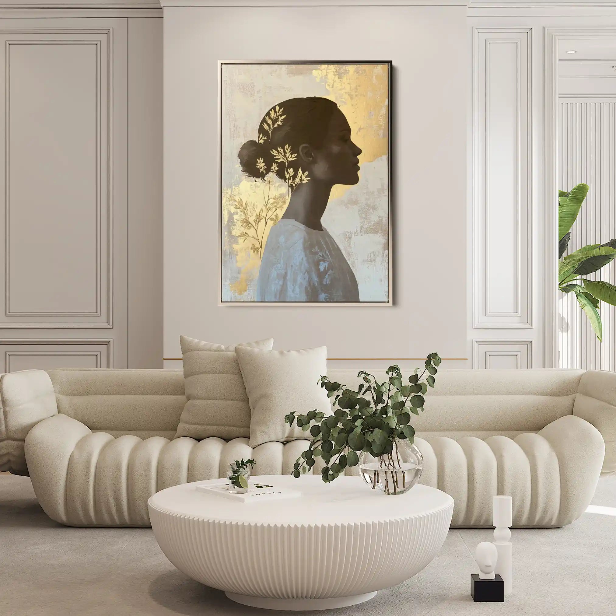 Portrait 150 Canvas Art 60 x 40 cm / Black