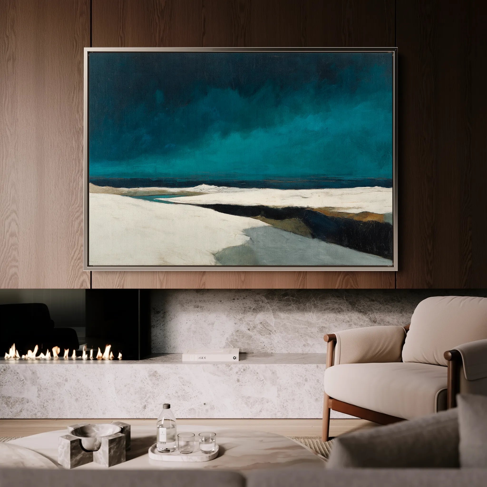 Abstract 1500 Canvas Art 18" x 24" / 45 x 60 cm / Black