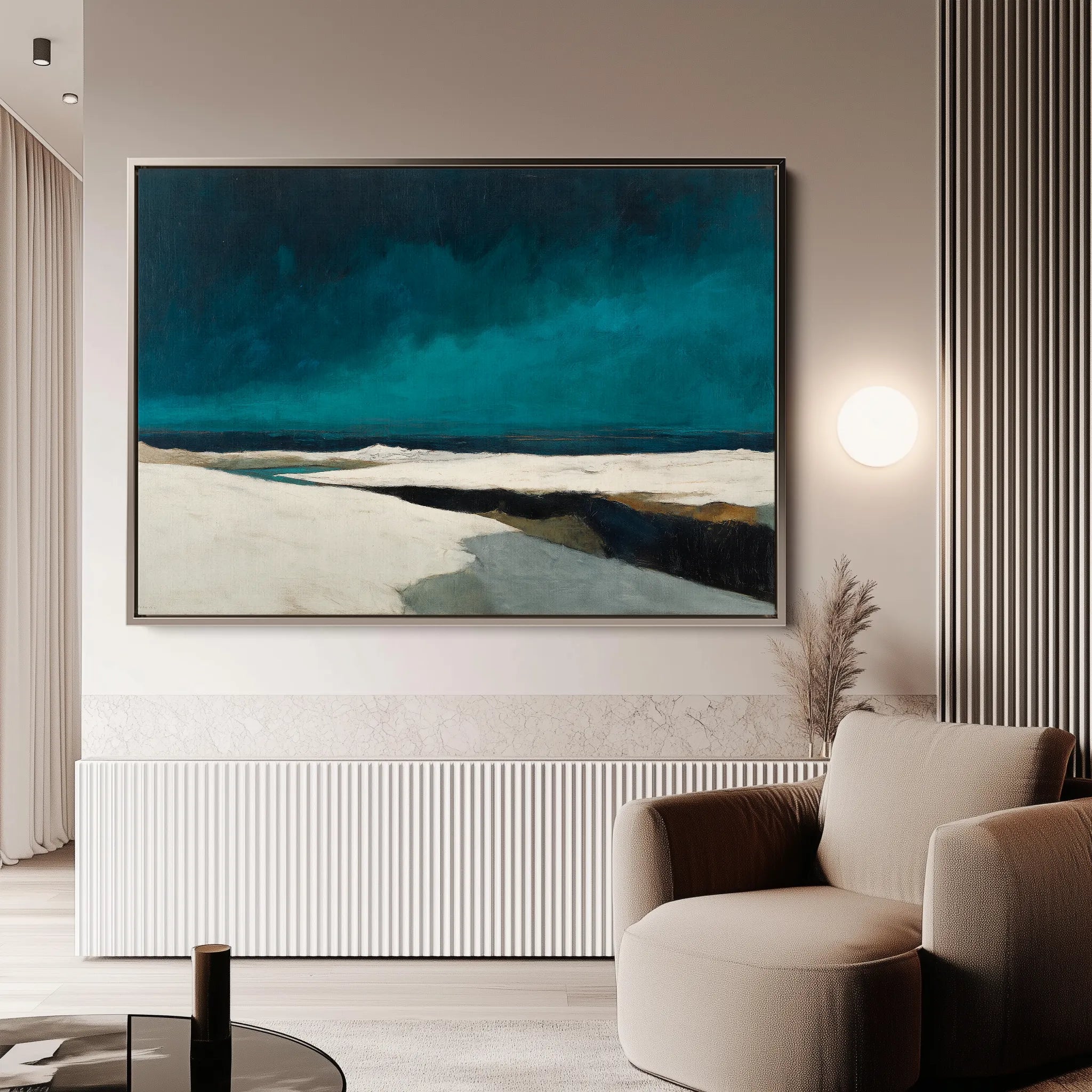 Abstract 1500 Canvas Art 18" x 24" / 45 x 60 cm / Black