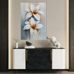 Floral 1500 Canvas Art 60 x 40 cm / Black